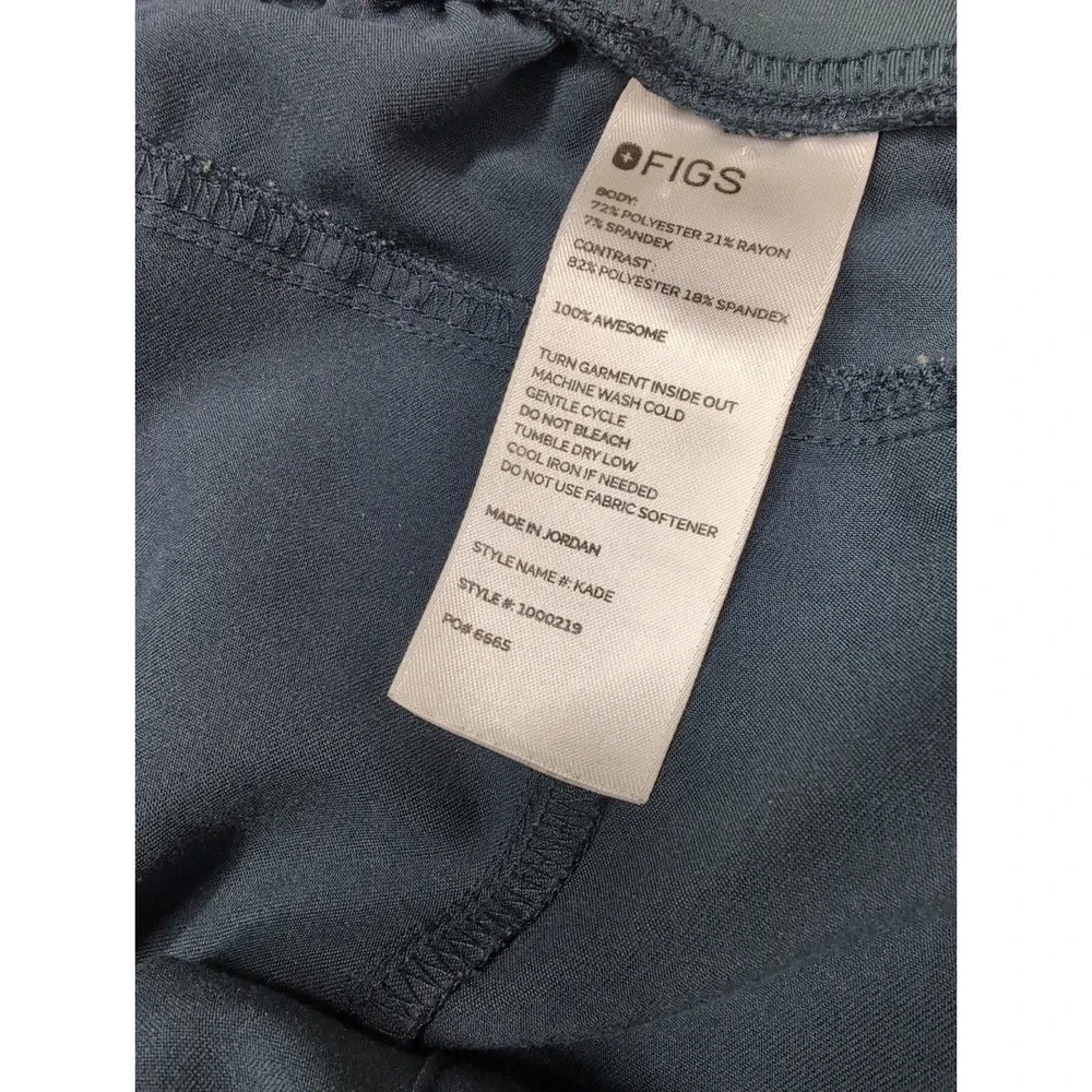 FIGS Women's 4XL Kade Navy PO 6665 Cargo Scrub Pants Straight Leg Tech Collect